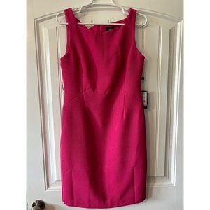 Adrianna Papell Fuchsia Pique Sheath Dress - Size 10